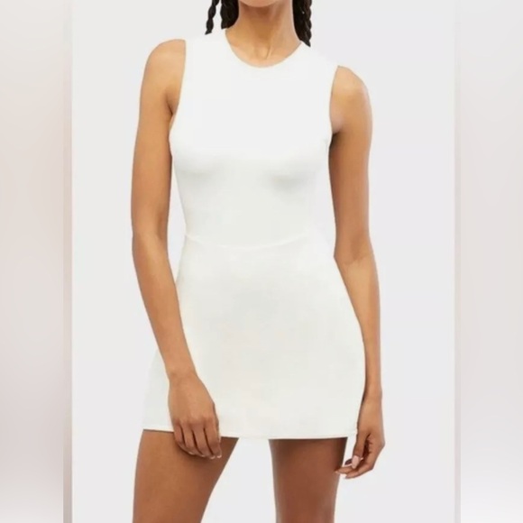 WE WORE WHAT ACTIVE DRESS WHITE IVORY TENNIS SIZE Medium Style No: WWWAB60-2 - Picture 8 of 12